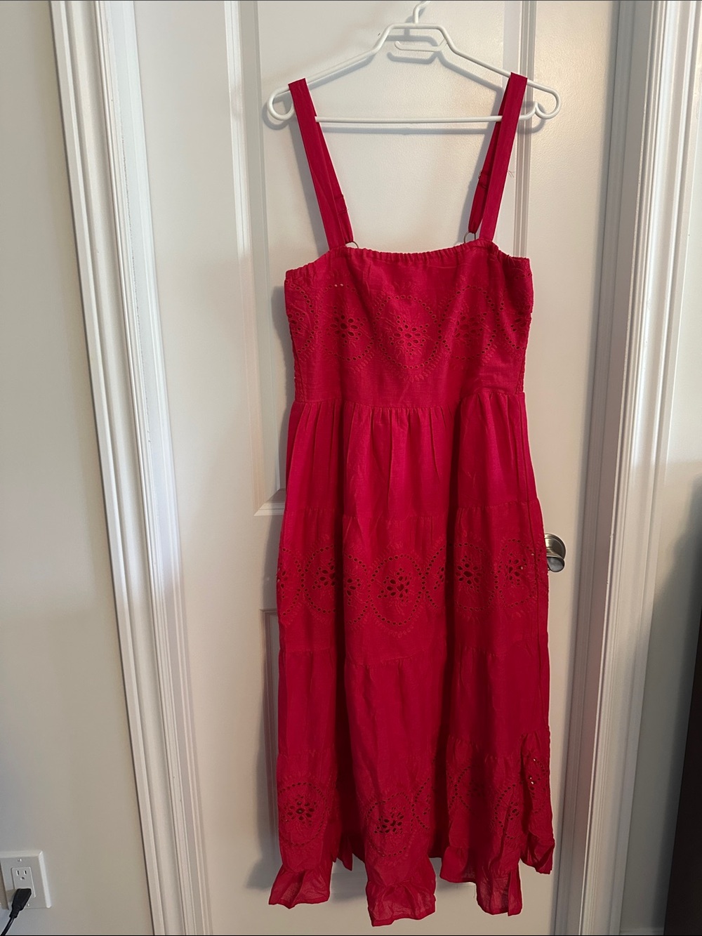 Dress Nado Sleeveless Eyelet Midi Dress Size Large NWT
